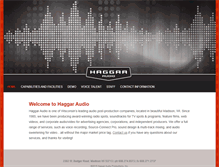 Tablet Screenshot of haggaraudio.com